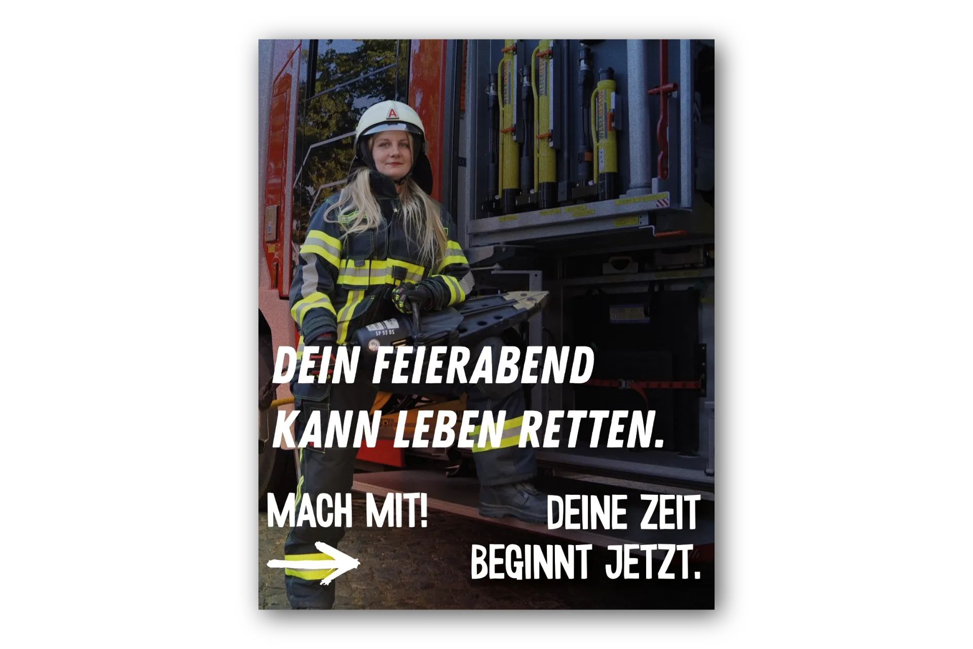Plakat - Dein Feierabend kann Leben retten.