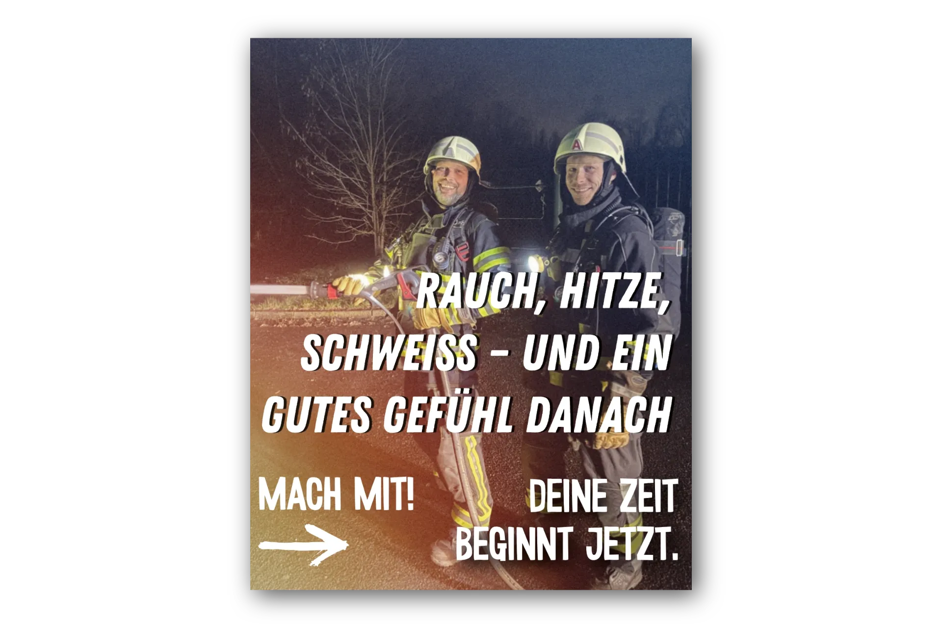 Plakat - Rauch, Hitze, Schweiß – und ein gutes Gefühl danach.